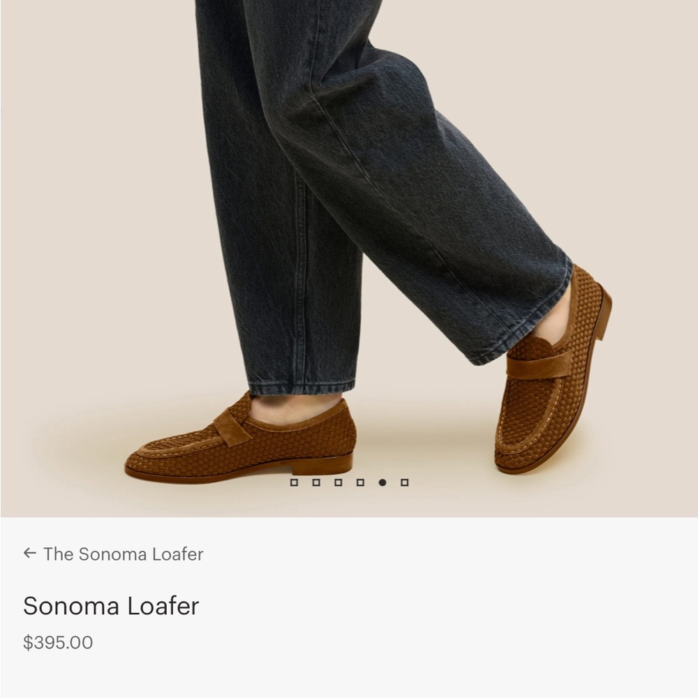 New Naghedi Sonoma Loafer Woven neoprene with soft suede backing  Leather sole